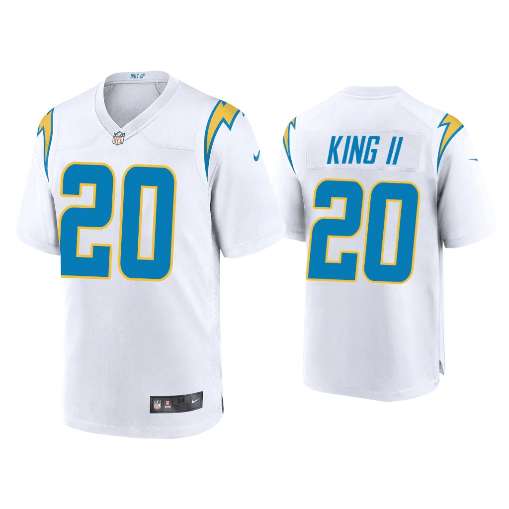 Men's Los Angeles Chargers #20 Desmond King II 2020 White Stitched Jersey